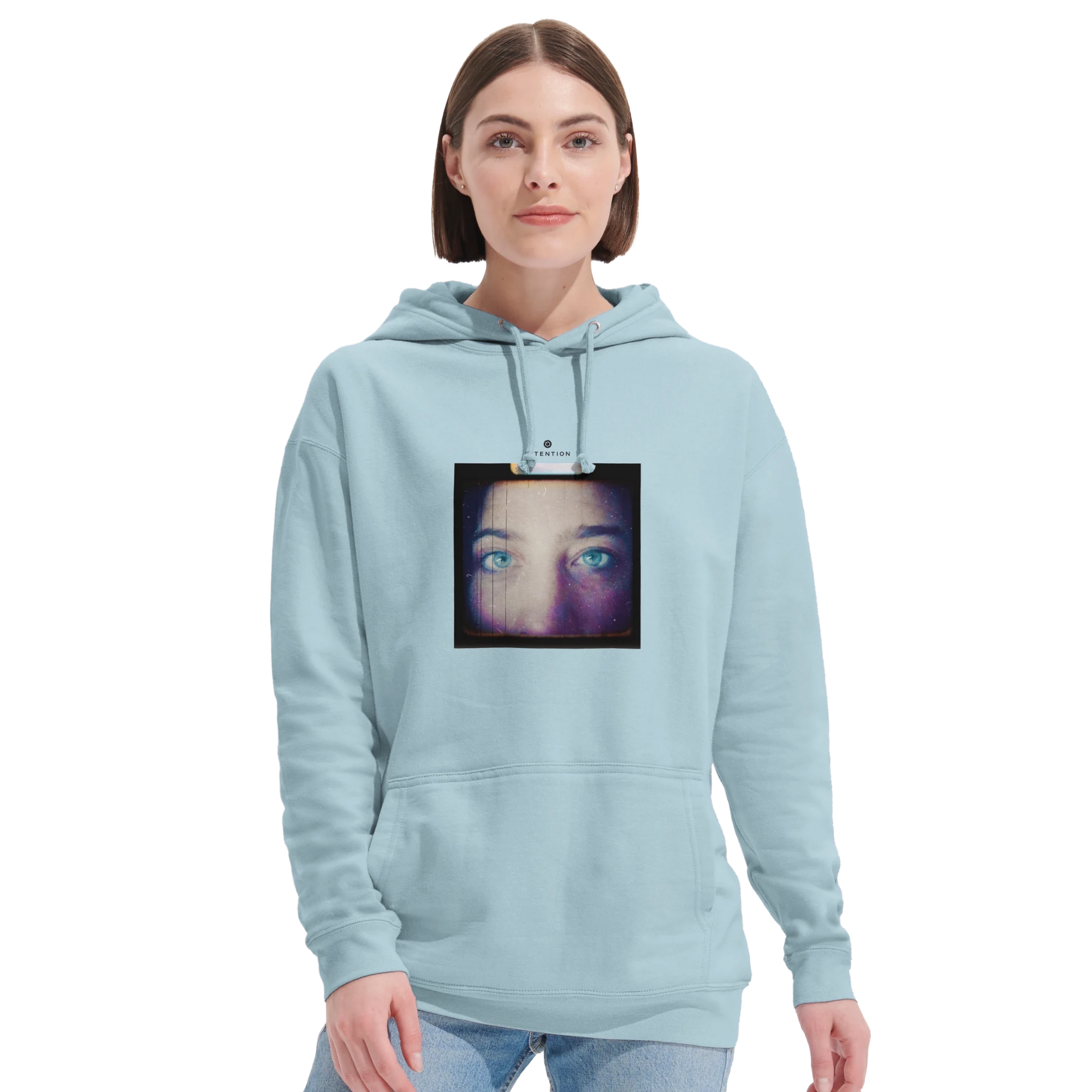 Truthful - "Have a Looksie" Hoodie creamy blue 6
