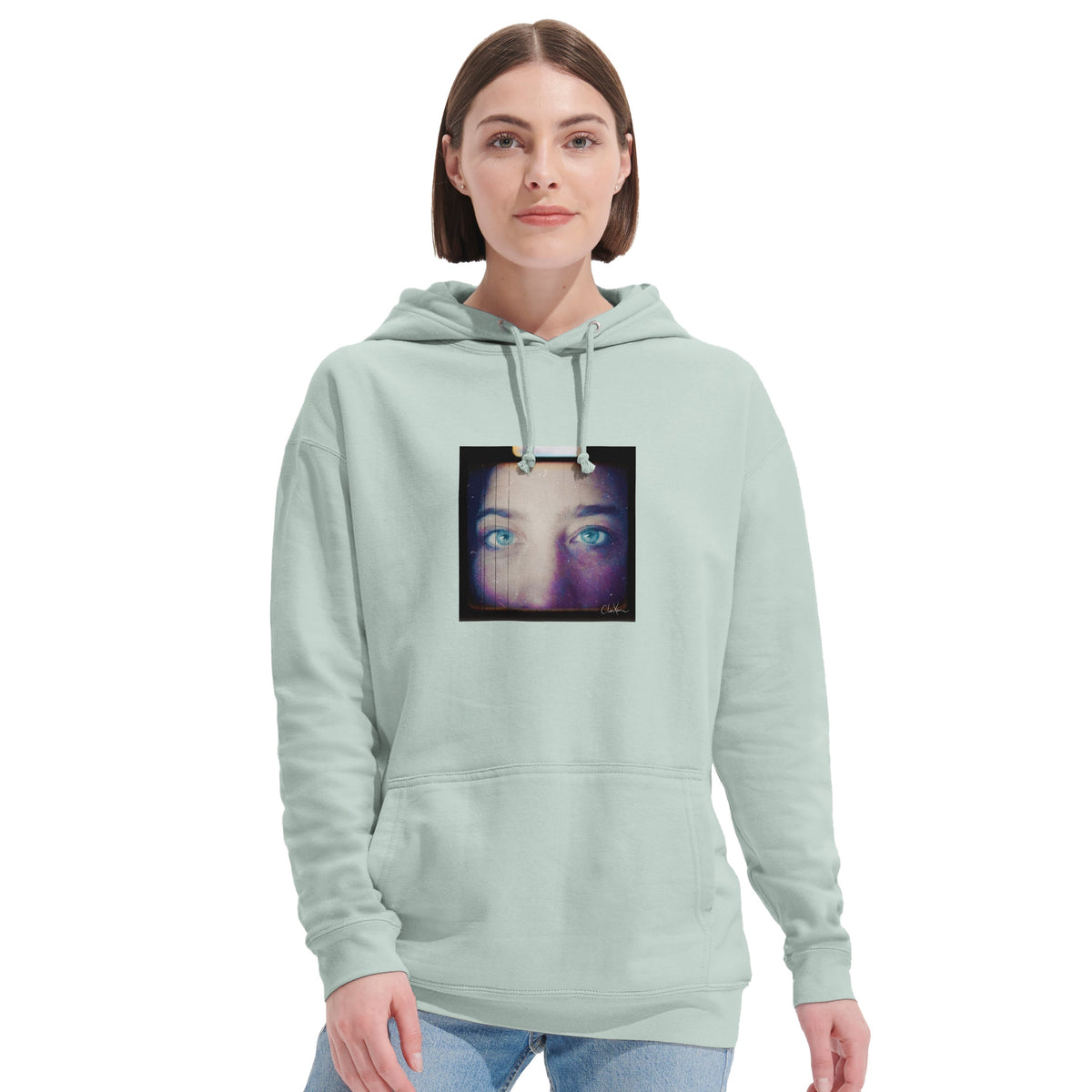 Truthful - "Have a Looksie" Hoodie creamy green 6