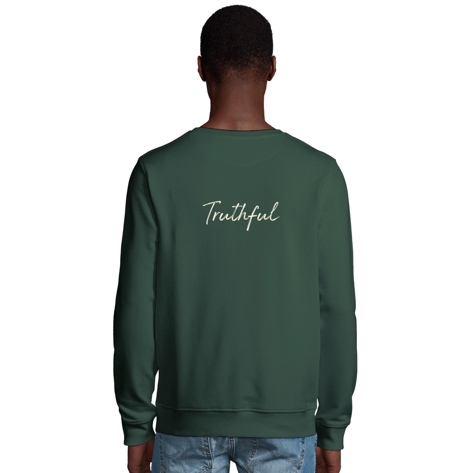 Truthful - "Have a Looksie" Sweatshirt Bottle Green XS 25