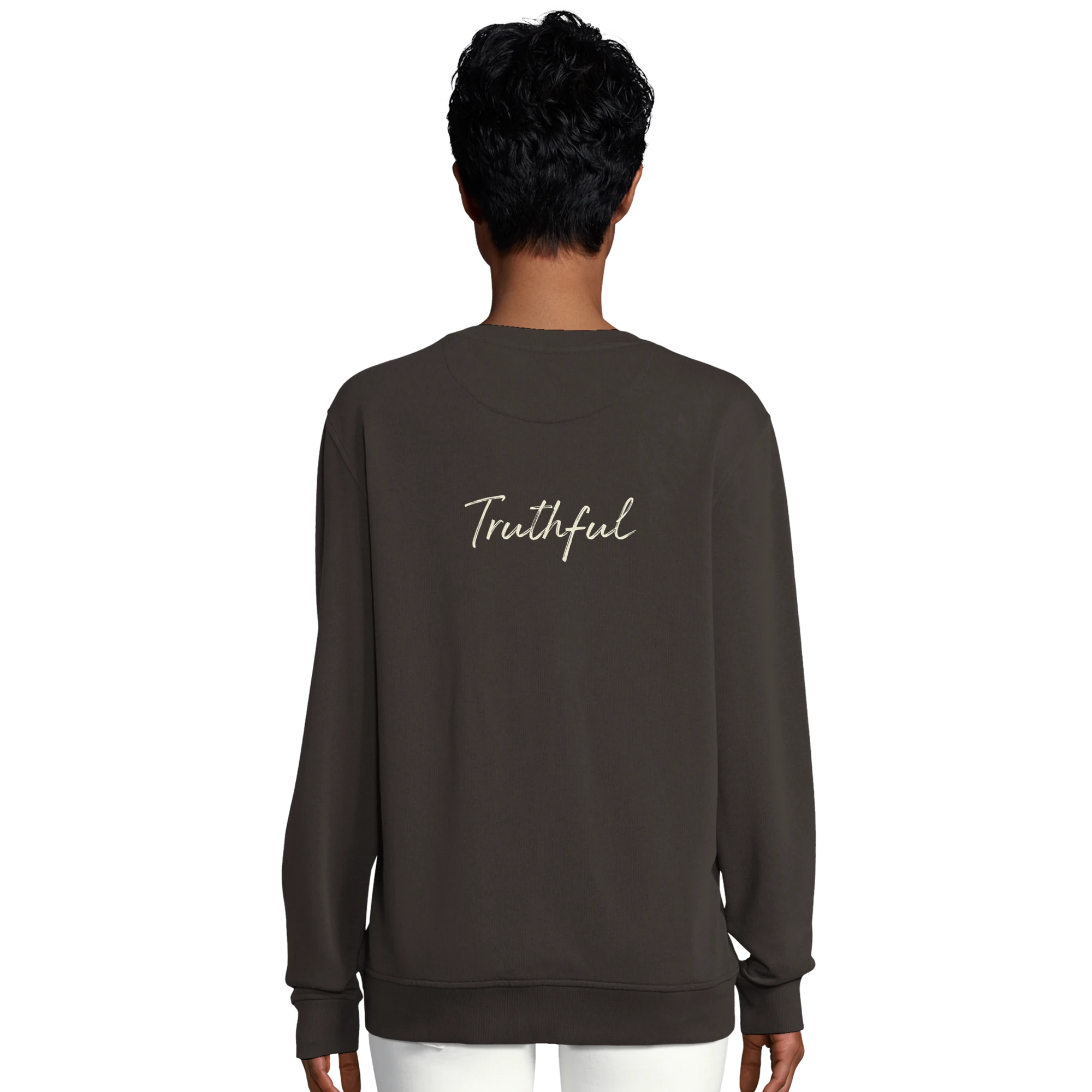Truthful - "Have a Looksie" Sweatshirt deep charcoal grey XS 21