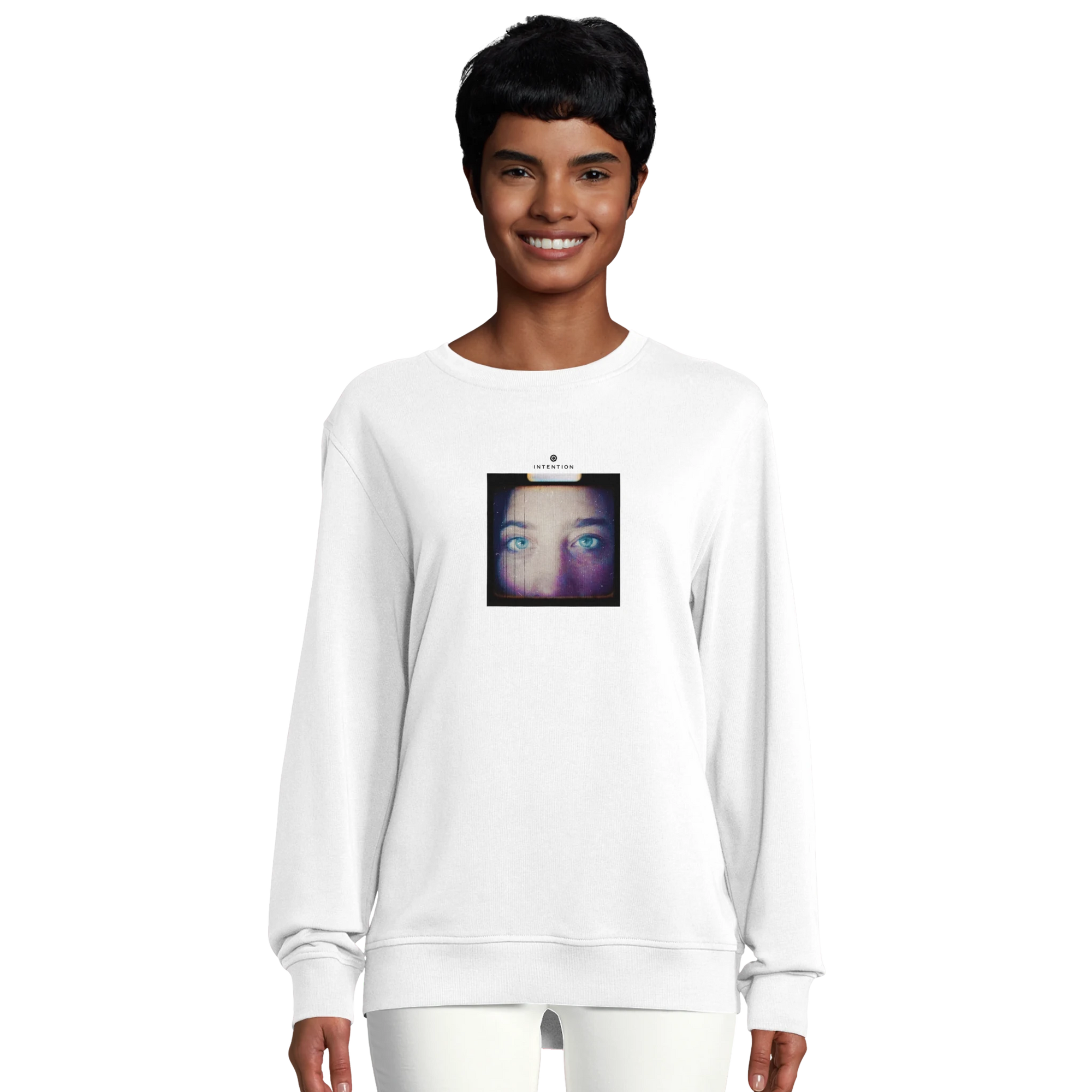 Truthful - "Have a Looksie" Sweatshirt White XS 8