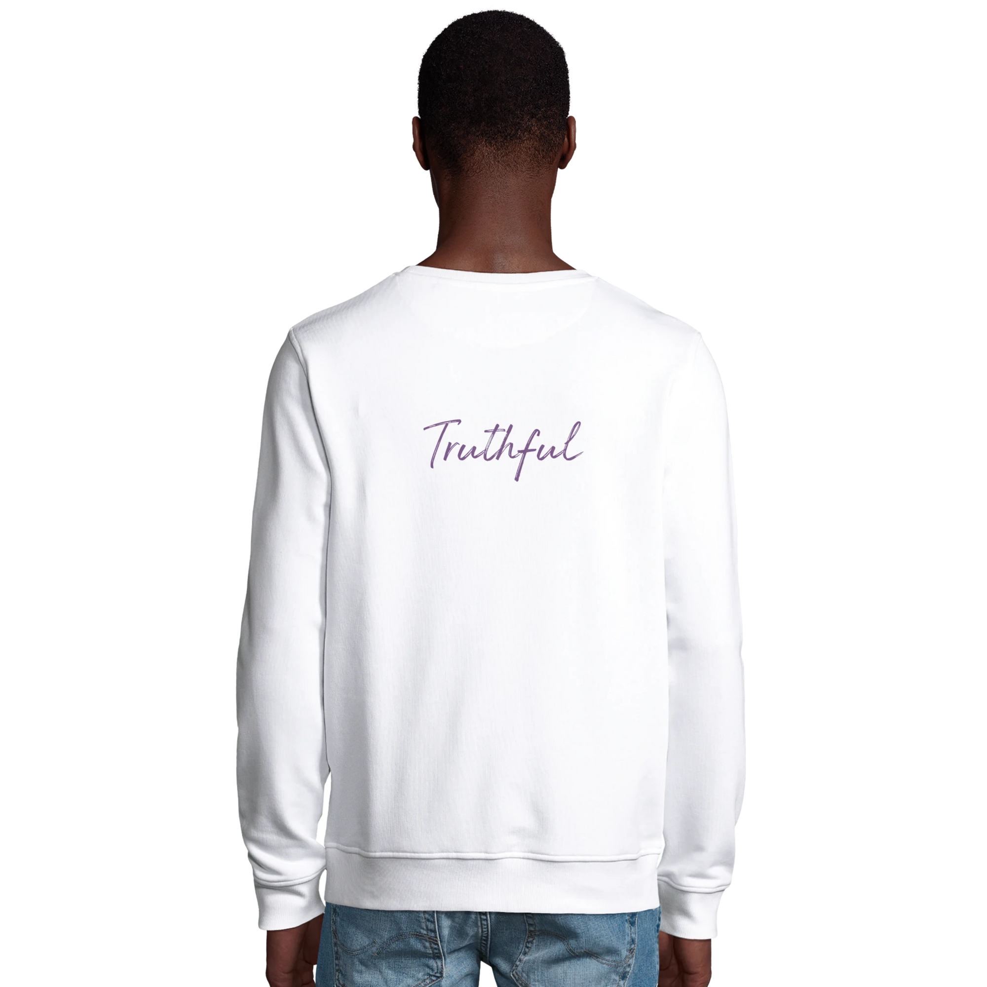 Truthful - "Have a Looksie" Sweatshirt White XS 7