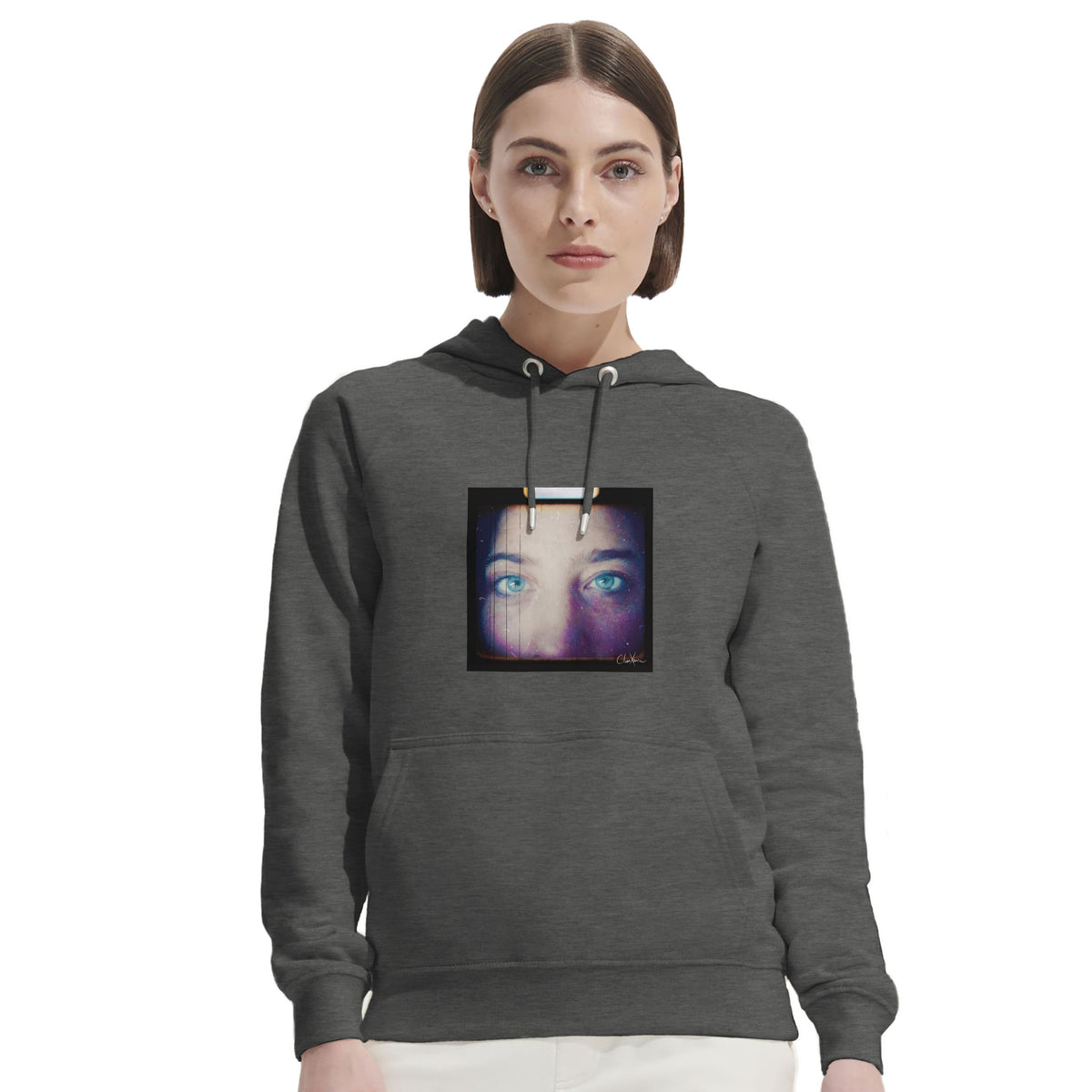 Truthful - "Have a Looksie" Hoodie Grey Melange 5