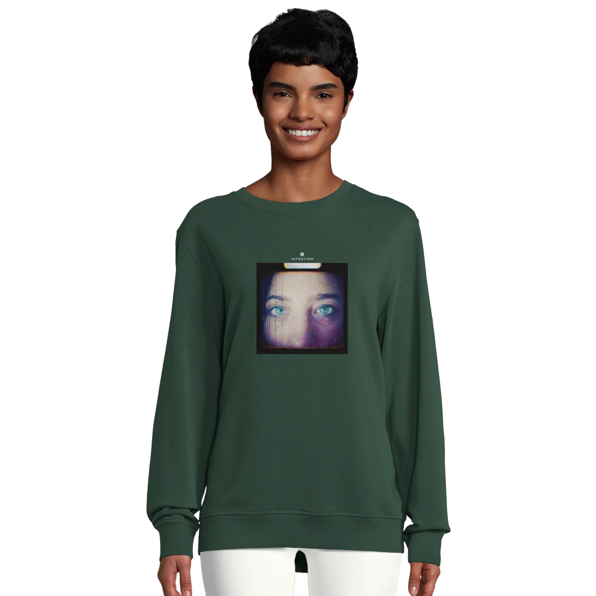 Truthful - "Have a Looksie" Sweatshirt Bottle Green 5