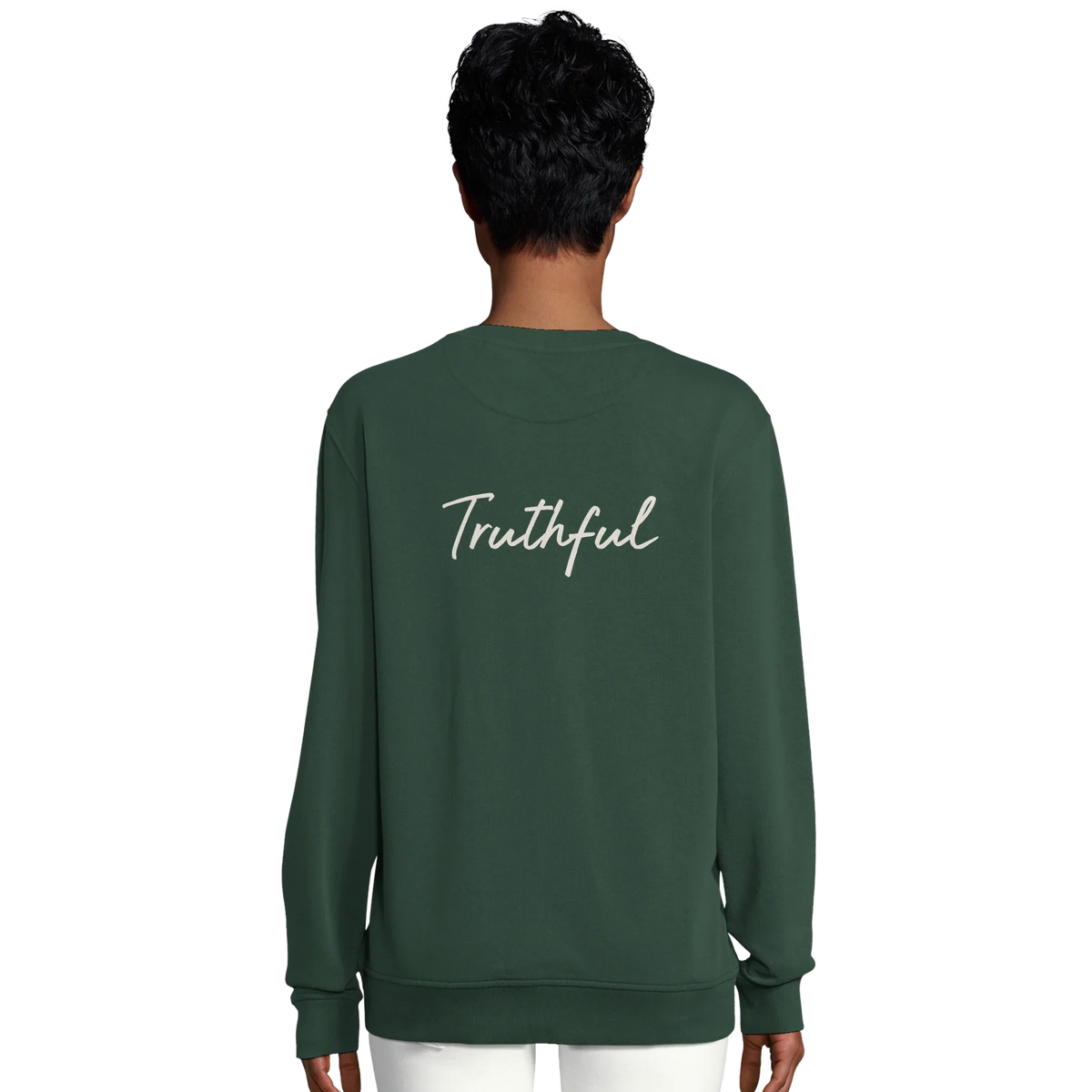 Truthful - "Have a Looksie" Sweatshirt Bottle Green 6
