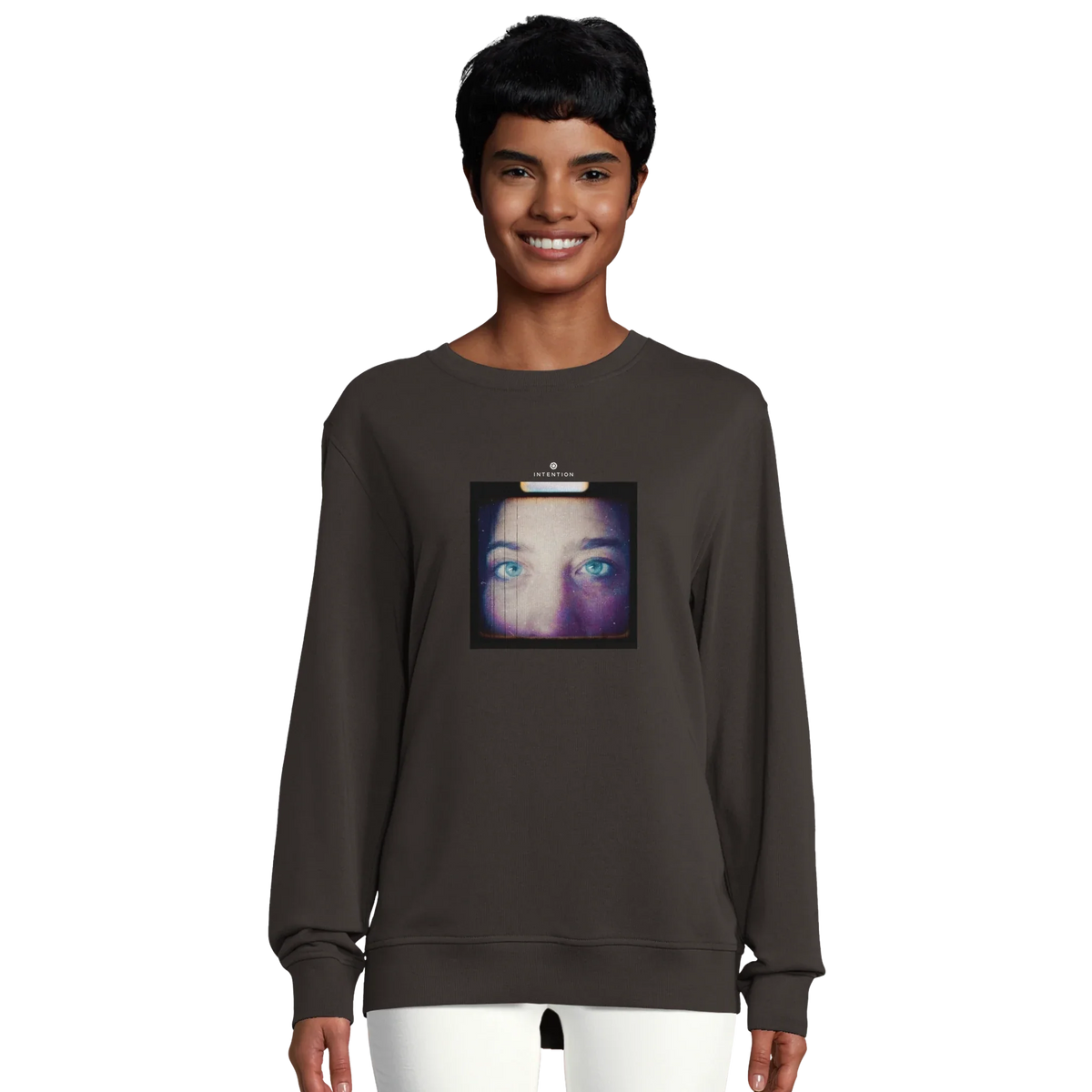 Truthful - "Have a Looksie" Sweatshirt deep charcoal grey 5