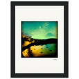 Underwater Flight Framed print 13x18 cm / 5x7″ Black frame 43