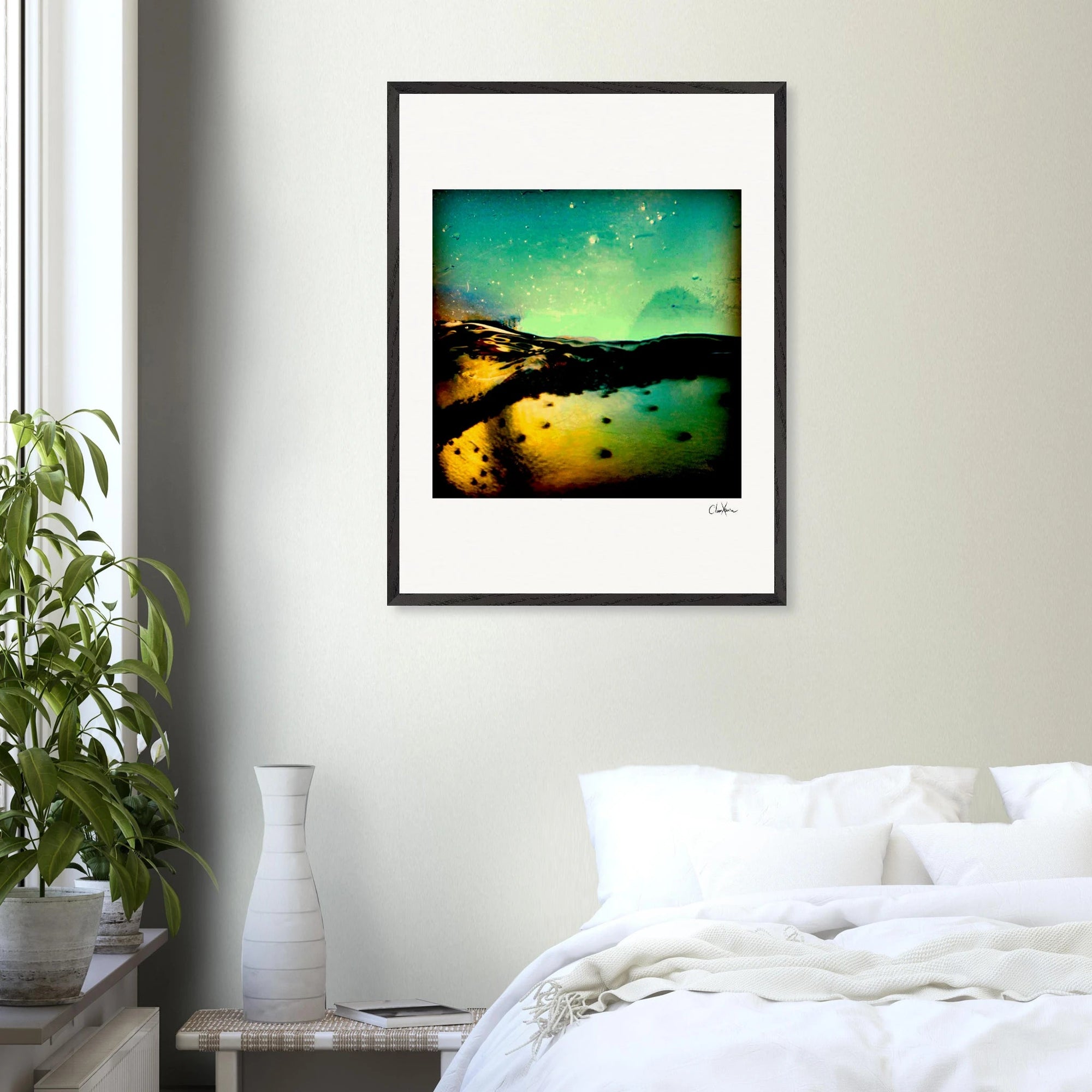 Underwater Flight Framed print 13x18 cm / 5x7″ White frame 5
