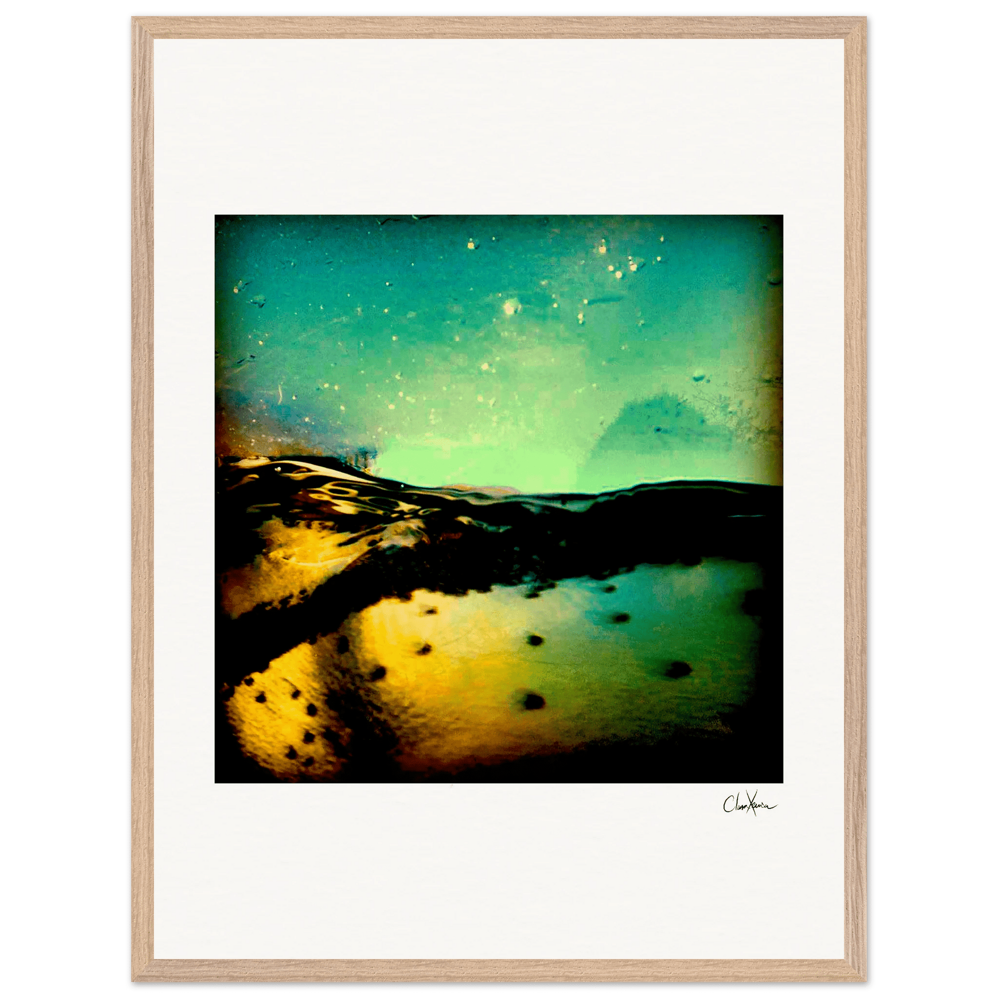 Underwater Flight Framed print 13x18 cm / 5x7″ White frame 1