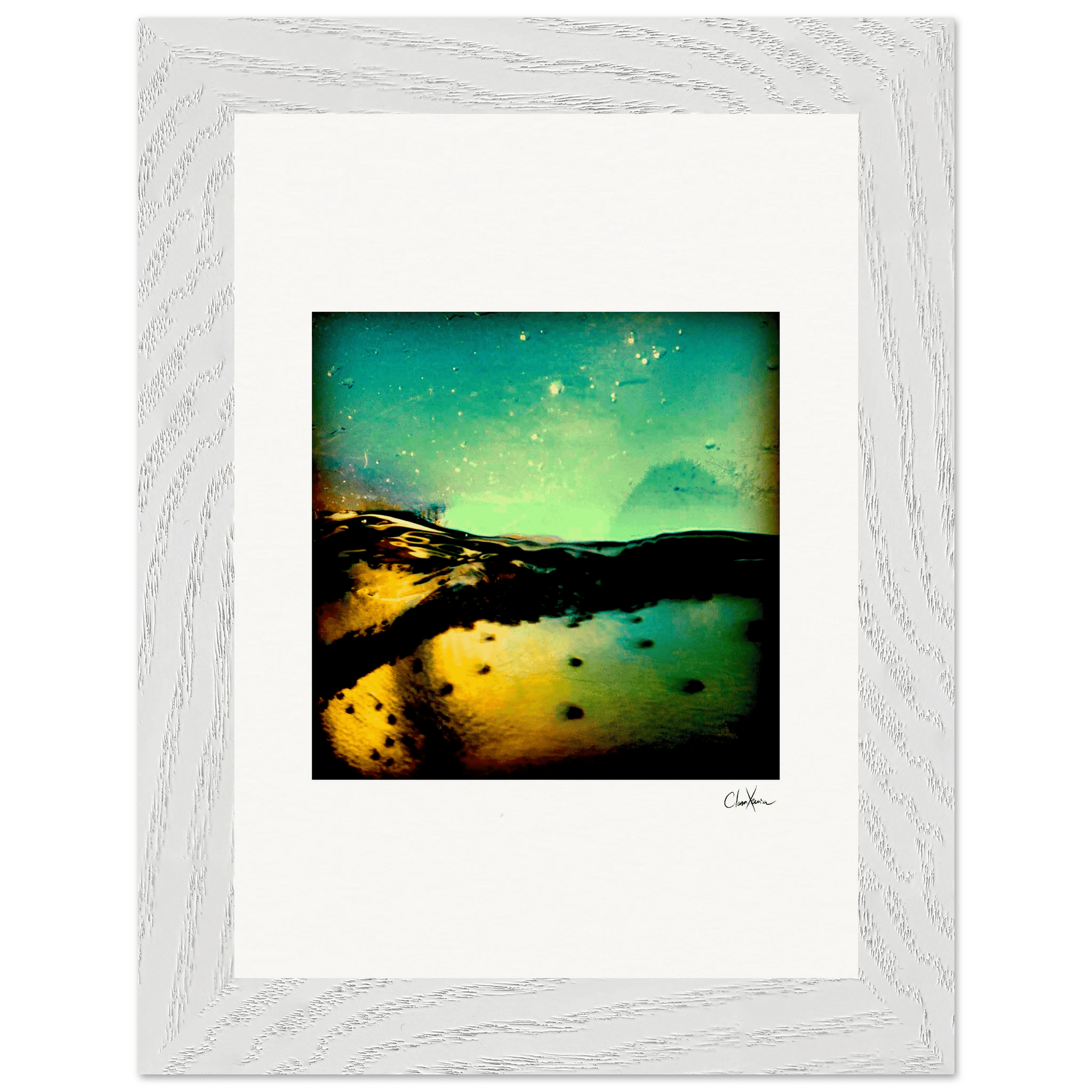 Underwater Flight Framed print 13x18 cm / 5x7″ White frame 9