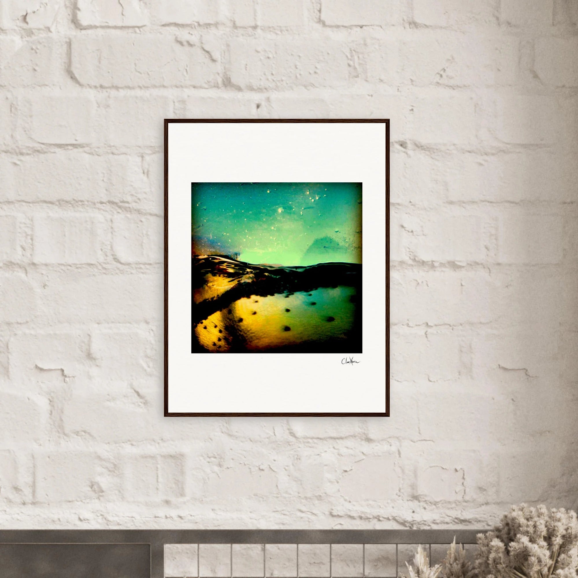 Underwater Flight Framed print 13x18 cm / 5x7″ White frame 2