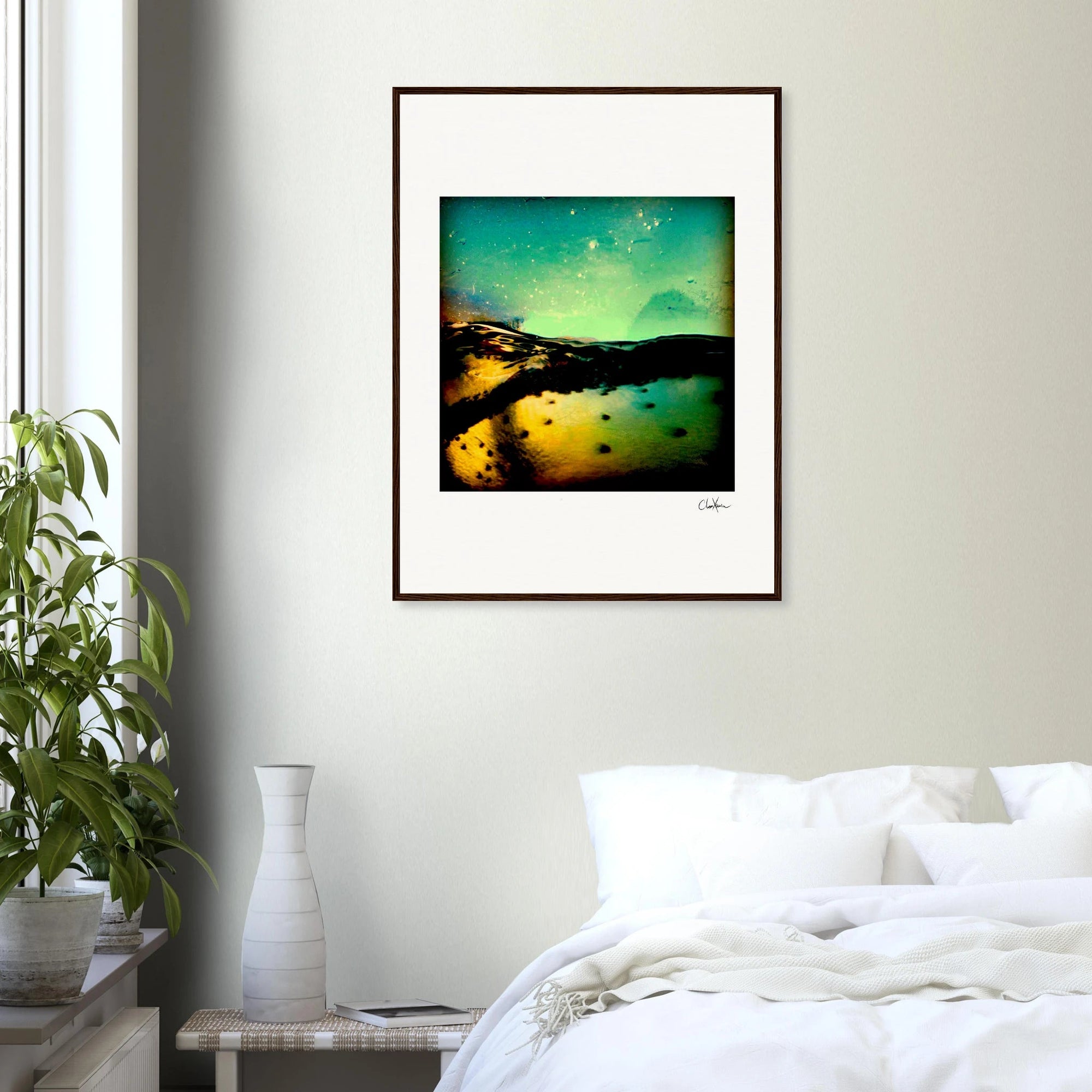 Underwater Flight Framed print 13x18 cm / 5x7″ White frame 5