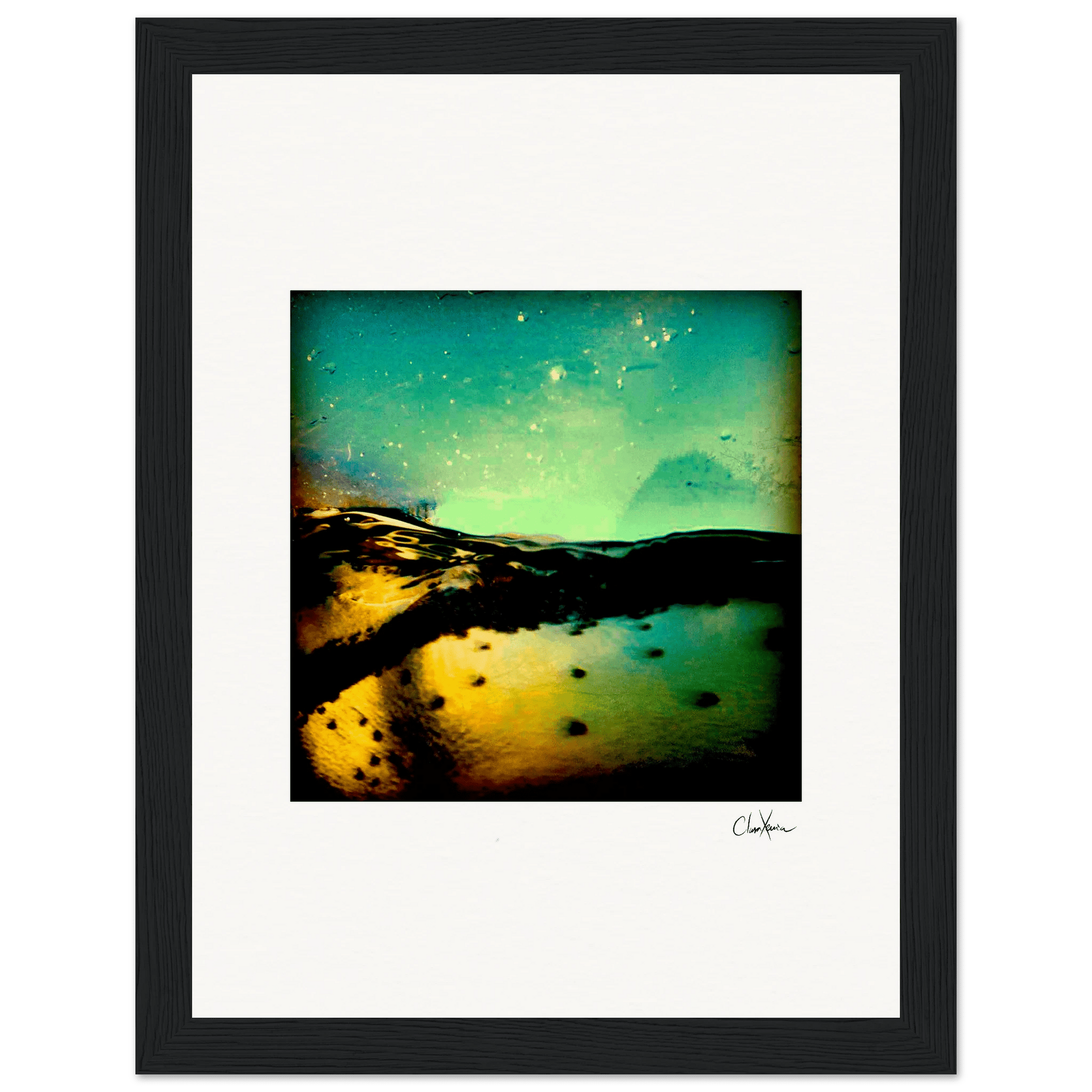 Underwater Flight Framed print 15x20 cm / 6x8″ Black frame 45