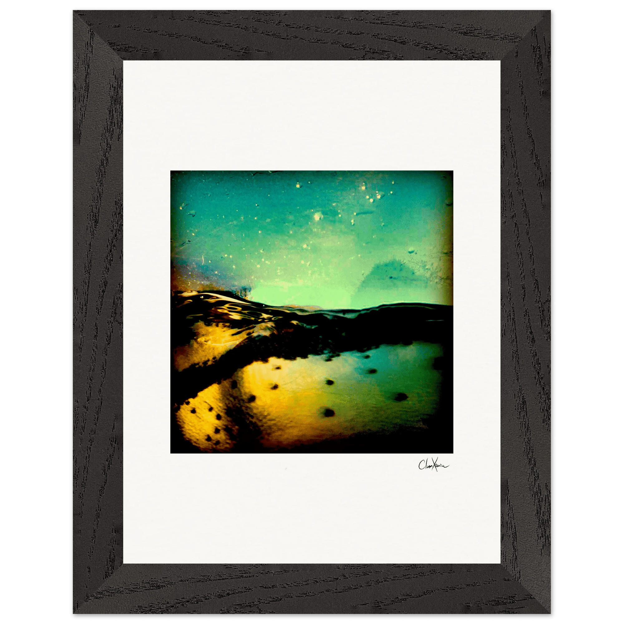 Underwater Flight Framed print 15x20 cm / 6x8″ Black frame 34
