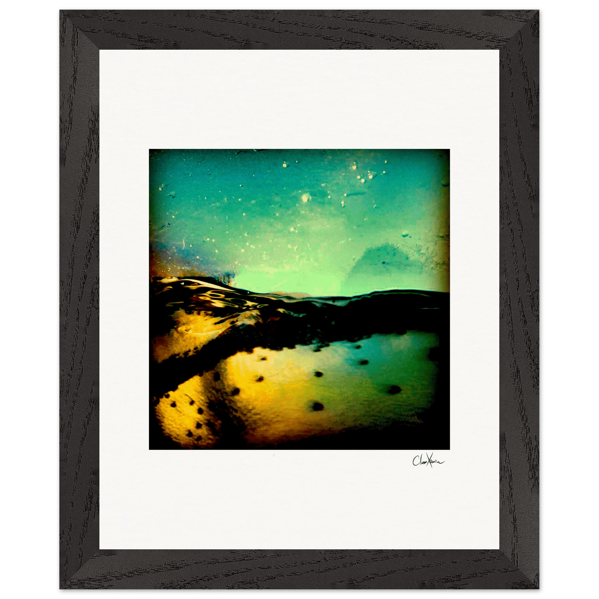 Underwater Flight Framed print 20x25 cm / 8x10″ Black frame 33