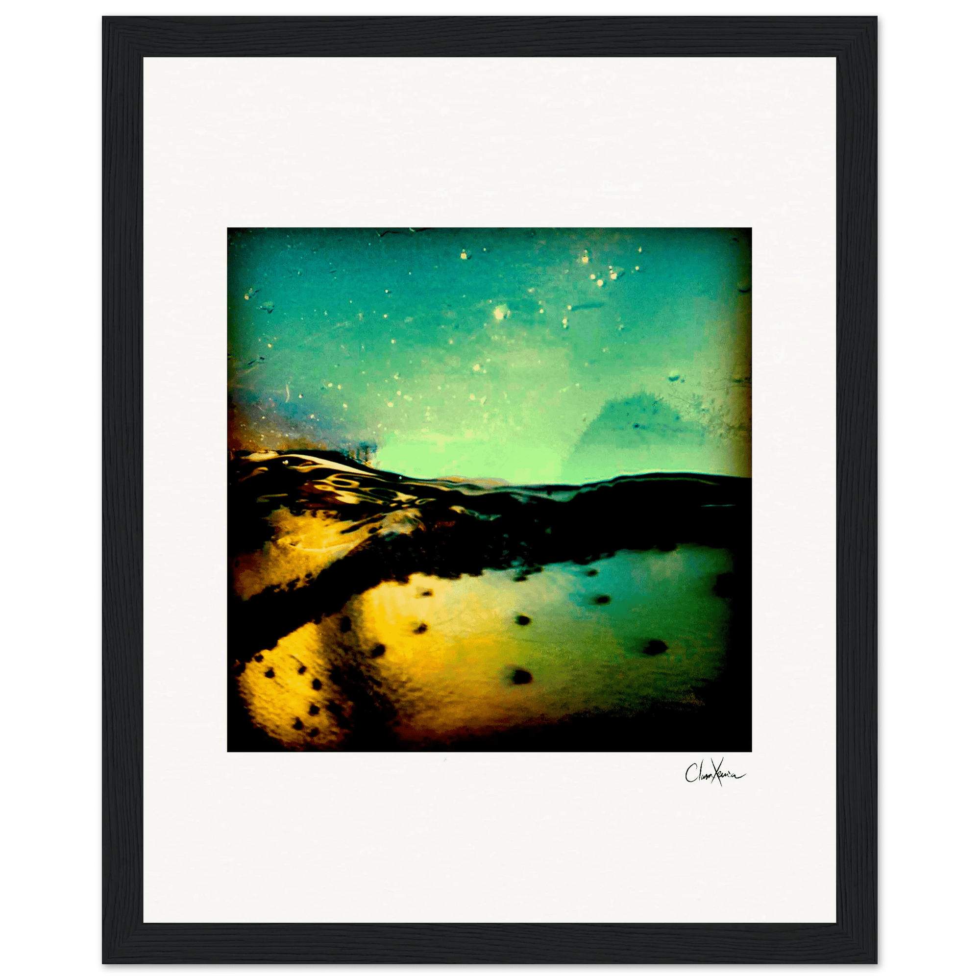 Underwater Flight Framed print 20x25 cm / 8x10″ Black frame 53