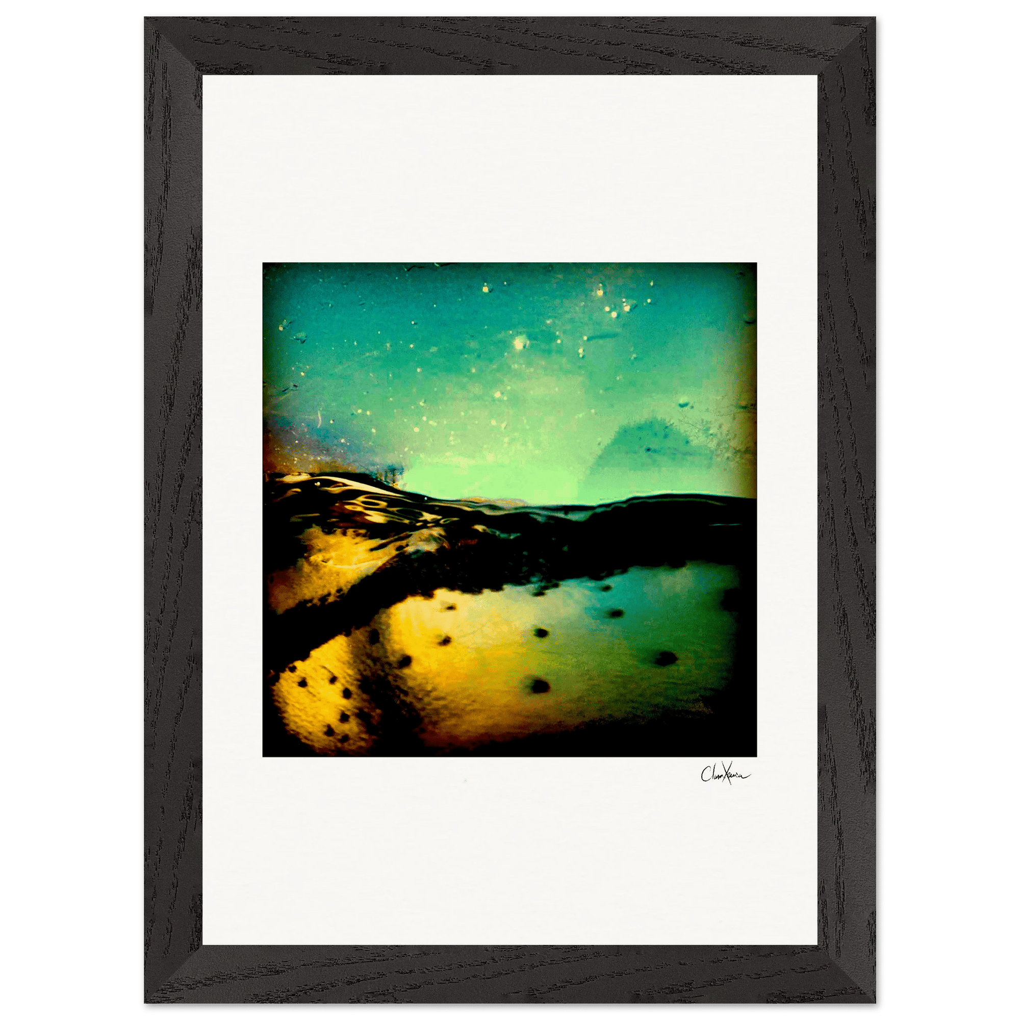 Underwater Flight Framed print 21x29.7 cm / 8x12" Black frame 38