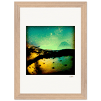 Underwater Flight Framed print 21x29.7 cm / 8x12" Wood frame 25
