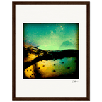 Underwater Flight Framed print 27x35 cm / 11x14″ Dark wood frame 38