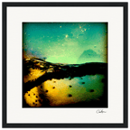 Underwater Flight Framed print 30x30 cm / 12x12″ Black frame 49
