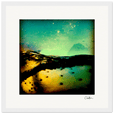 Underwater Flight Framed print 30x30 cm / 12x12″ White frame 17