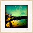 Underwater Flight Framed print 30x30 cm / 12x12″ Wood frame 22