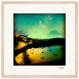 Underwater Flight Framed print 30x30 cm / 12x12″ Wood frame 22