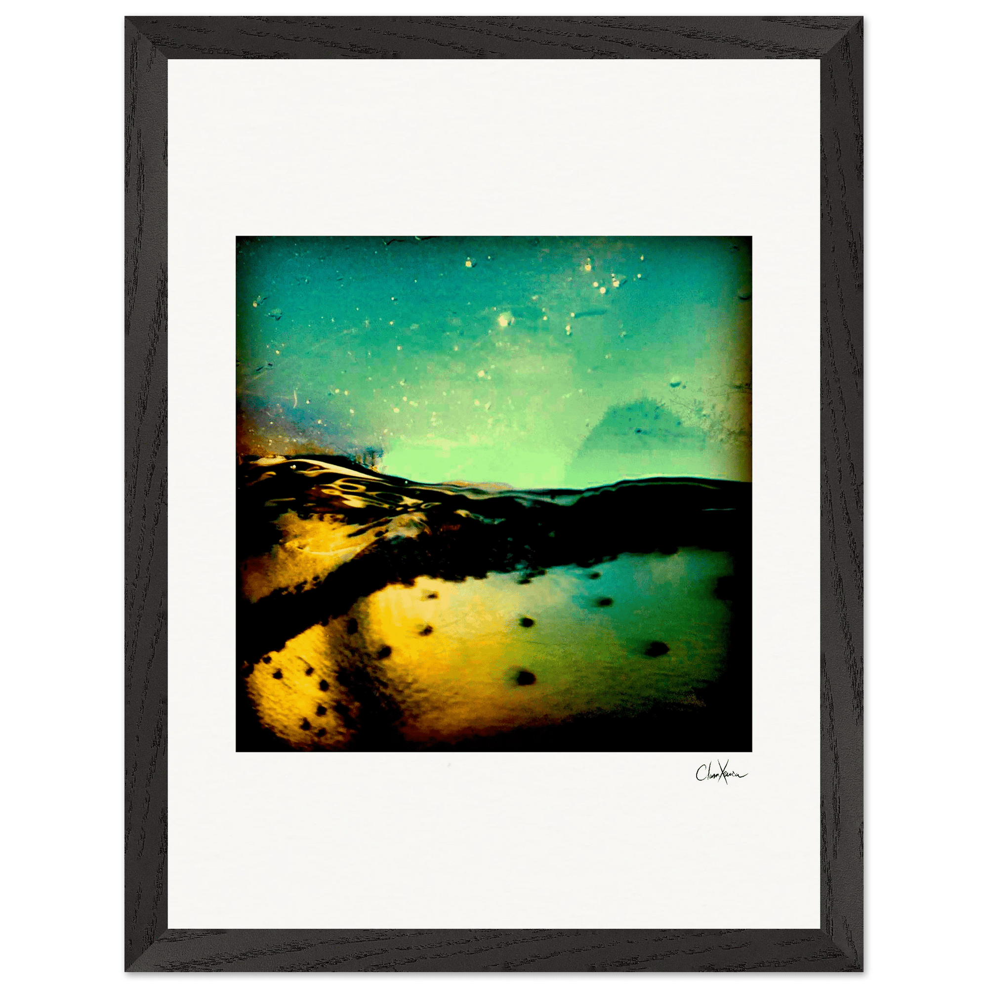 Underwater Flight Framed print 30x40 cm / 12x16″ Black frame 44