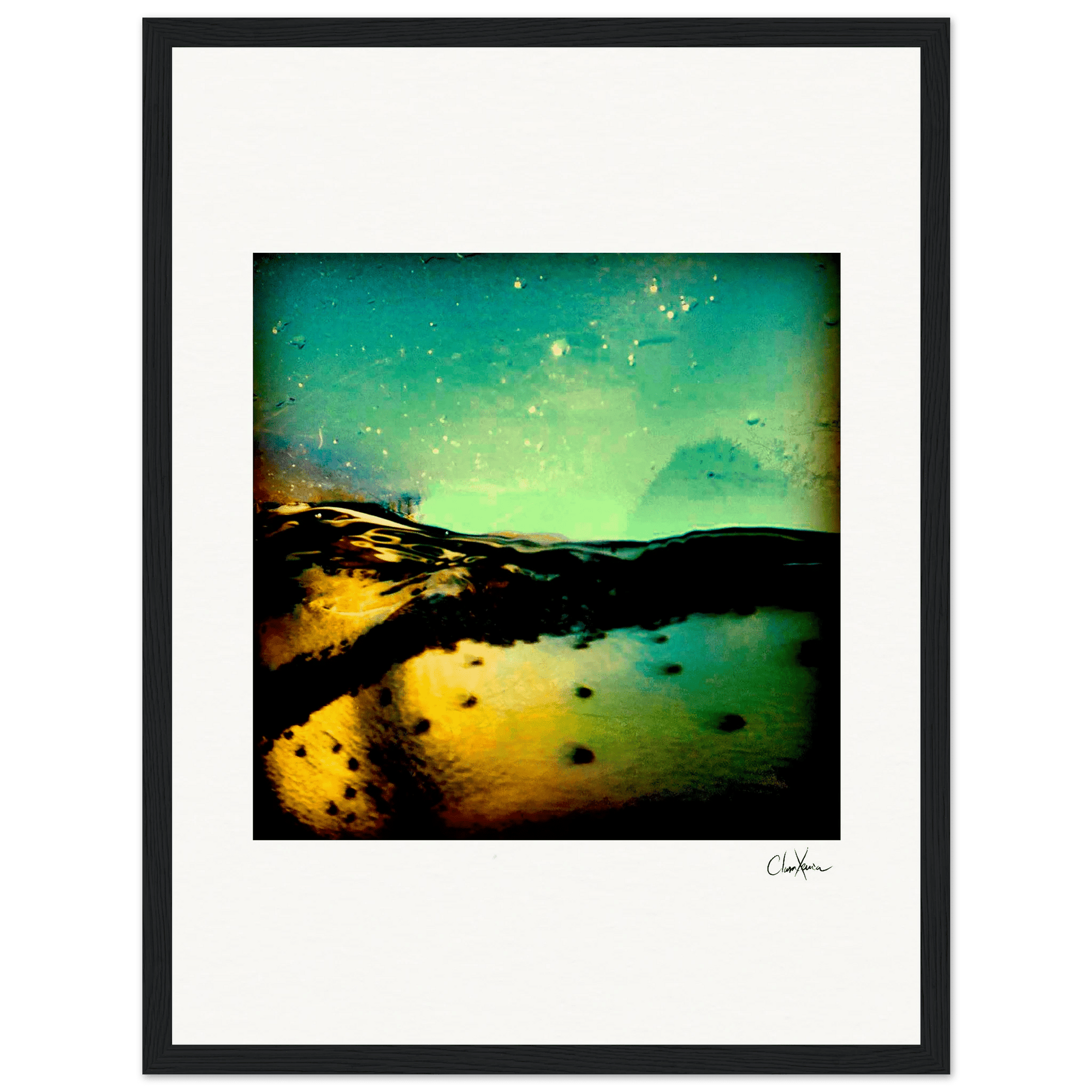 Underwater Flight Framed print 30x40 cm / 12x16″ Black frame 52