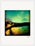 Underwater Flight Framed print 30x40 cm / 12x16″ White frame 16
