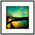 Underwater Flight Framed print 40x40 cm / 16x16″ Black frame 48