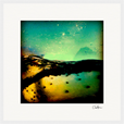 Underwater Flight Framed print 40x40 cm / 16x16″ White frame 11