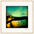 Underwater Flight Framed print 40x40 cm / 16x16″ Wood frame 28
