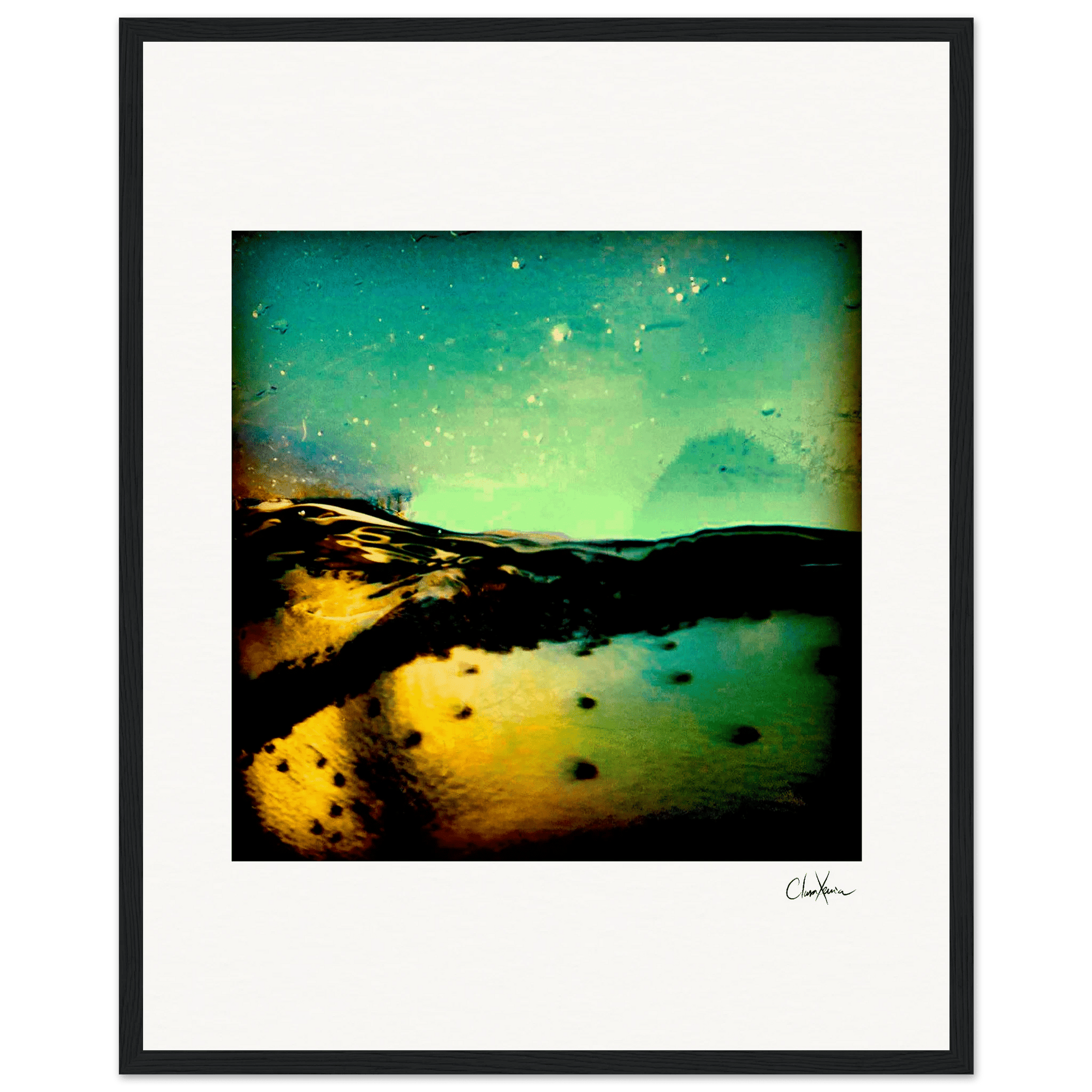 Underwater Flight Framed print 40x50 cm / 16x20″ Black frame 47