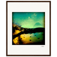 Underwater Flight Framed print 40x50 cm / 16x20″ Dark wood frame 36