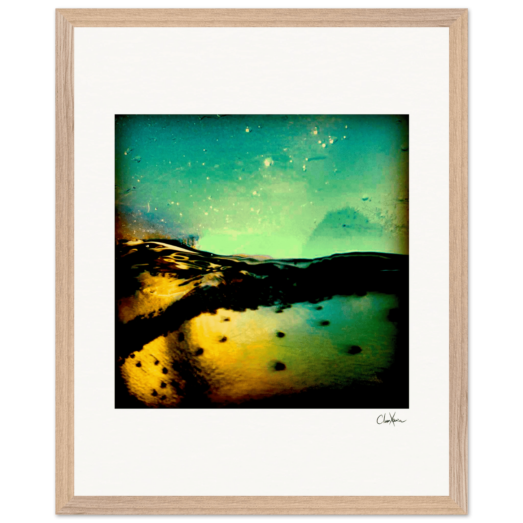 Underwater Flight Framed print 40x50 cm / 16x20″ Wood frame 23