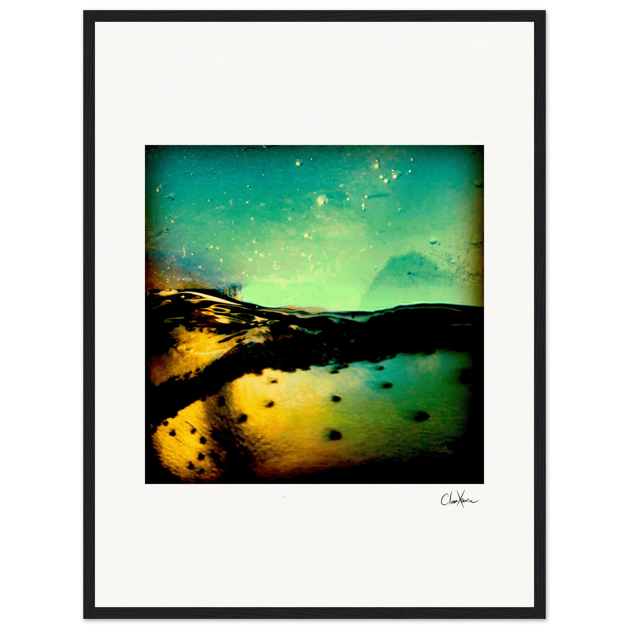 Underwater Flight Framed print 45x60 cm / 18x24″ Black frame 44