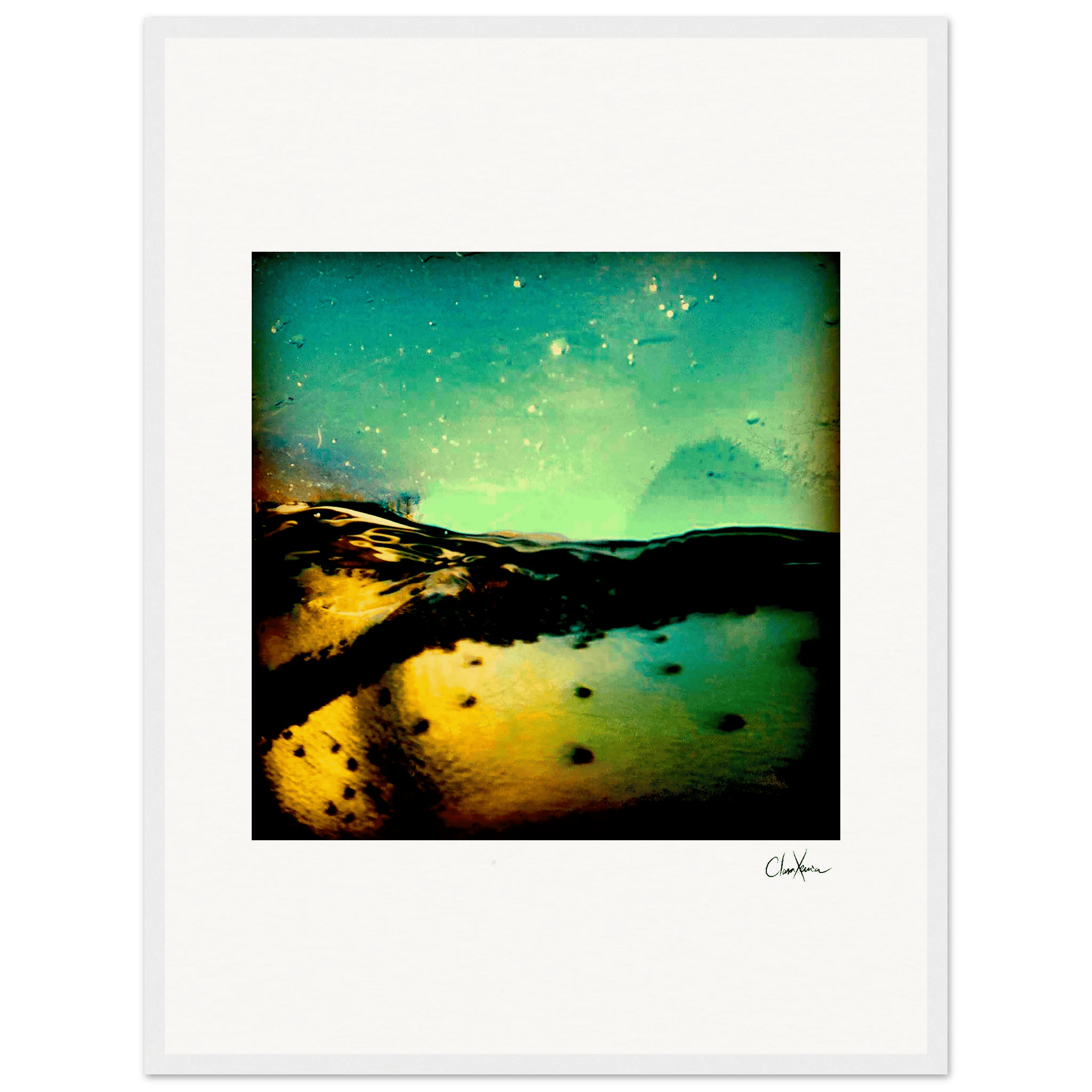 Underwater Flight Framed print 45x60 cm / 18x24″ White frame 6