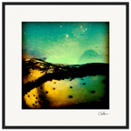 Underwater Flight Framed print 50x50 cm / 20x20″ Black frame 51
