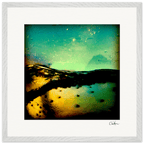 Underwater Flight Framed print 50x50 cm / 20x20″ White frame 7