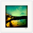 Underwater Flight Framed print 50x50 cm / 20x20″ White frame 12