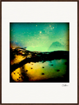 Underwater Flight Framed print 60x80 cm / 24x32″ Dark wood frame 32
