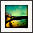 Underwater Flight Framed print 70x70 cm / 28x28″ Black frame 42