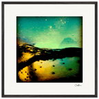 Underwater Flight Framed print 70x70 cm / 28x28″ Black frame 42