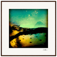 Underwater Flight Framed print 70x70 cm / 28x28″ Dark wood frame 30