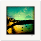 Underwater Flight Framed print 70x70 cm / 28x28″ White frame 8