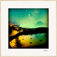 Underwater Flight Framed print 70x70 cm / 28x28″ Wood frame 19