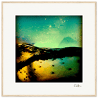 Underwater Flight Framed print 70x70 cm / 28x28″ Wood frame 19