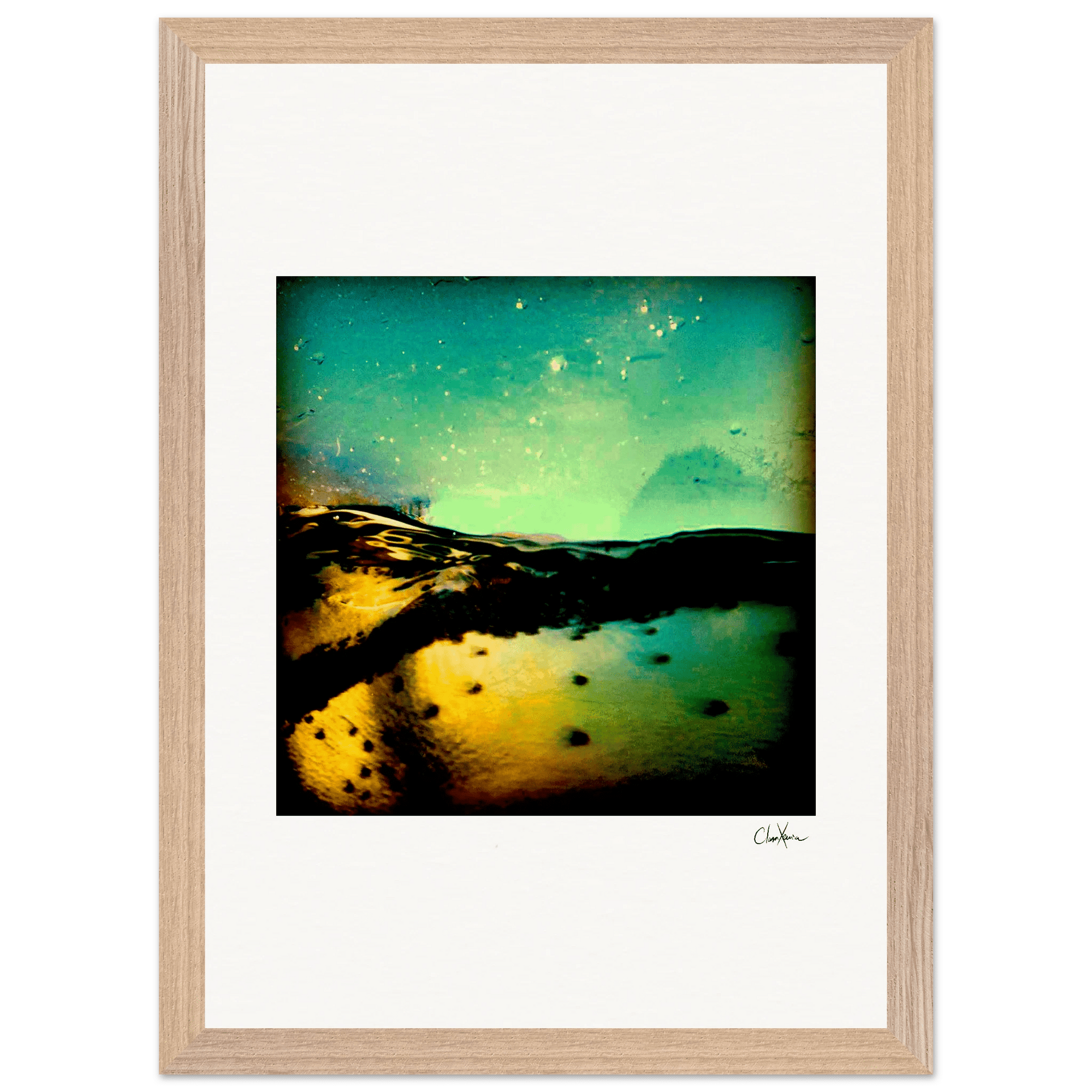 Underwater Flight Framed print A3 (29.7 x 42 cm) Wood frame 20