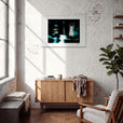 Vibe of Life Framed print A1 (59.4 x 84.1  cm) White frame in interior